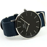 Buy Shop Daniel Wellington Classic Bayswater Black Dial Black NATO Strap Watch For Men - DW00100278 USA Online