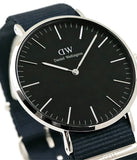 Buy Shop Daniel Wellington Classic Bayswater Black Dial Black NATO Strap Watch For Men - DW00100278 USA Online