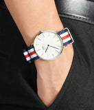 Buy Shop Daniel Wellington Classic Canterbury White Dial Two Tone Nylon Strap Watch For Men - DW00100016 USA Online