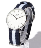 Buy Shop Daniel Wellington Classic Glasgow White Dial Two Tone NATO Strap Unisex Watch - DW00100047 USA Online