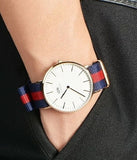 Buy Shop Daniel Wellington Classic Oxford White Dial Two Tone NATO Strap Watch For Men - DW00100001 USA Online