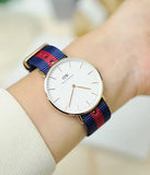 Buy Shop Daniel Wellington Classic Oxford White Dial Two Tone NATO Strap Watch For Women - DW00100029 USA Online