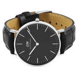 Buy Shop Daniel Wellington Classic Reading Black Dial Black Leather Strap Watch For Men - DW00100135 USA Online