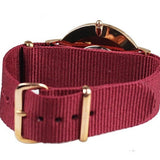 Buy Shop Daniel Wellington Classic Roselyn White Dial Maroon Nylon Strap Watch For Women - DW00100267 USA Online