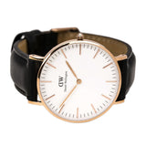 Buy Shop Daniel Wellington Classic Sheffield White Dial Black Leather Strap Watch For Men - DW00100007 USA Online