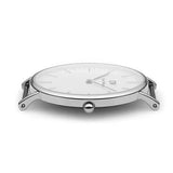 Buy Shop Daniel Wellington Classic Sheffield White Dial Black Leather Strap Watch For Women - DW00100053 USA Online