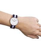 Buy Shop Daniel Wellington Classic Glasgow White Dial Two Tone NATO Strap Watch For Women - DW00100031 USA Online