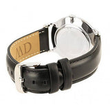 Buy Shop Daniel Wellington Dapper Sheffield White Dial Black Leather Strap Watch For Men - DW00100088 USA Online