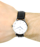 Buy Shop Daniel Wellington Dapper Reading White Dial Black Leather Strap Watch For Men - DW00100108 USA Online