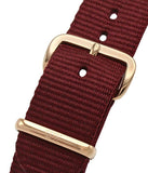 Buy Shop Daniel Wellington Classic Roselyn Black Dial Maroon Nylon Strap Watch For Women - DW00100273 USA Online