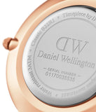 Buy Shop Daniel Wellington Classic Petite Dover Black Dial White NATO Strap Watch For Women - DW00100312 USA Online