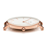 Buy Shop Daniel Wellington Classic Petite Dover White Dial White Nylon Strap Watch For Women - DW00100311 USA Online