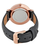 Buy Shop Daniel Wellington Classic Petite Sheffield Black Dial Black Leather Strap Watch For Women - DW00100224 USA Online