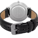 Buy Shop Daniel Wellington Classic Petite Sheffield Black Dial Black Leather Strap Watch For Women - DW00100236 USA Online