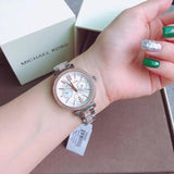 Buy Shop Michael Kors Sofie Chronograph White Dial Two Tone Steel Strap Watch For Women - MK4353 USA Online