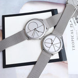 Buy Shop Calvin Klein Minimal White Dial Silver Mesh Bracelet Watch for Men - K3M5115X USA Online
