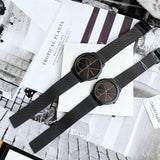 Buy Shop Calvin Klein Minimal Black Dial Black Mesh Bracelet Watch for Women - K3M5245X USA Online