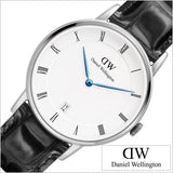 Buy Shop Daniel Wellington Dapper Reading White Dial Black Leather Strap Watch For Men - DW00100108 USA Online