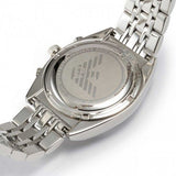 Buy Shop Emporio Armani Franco Black Dial Silver Steel Strap Watch For Men - AR0373 USA Online