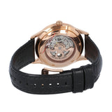 Buy Shop Emporio Armani Meccanico White Skeleton Dial Black Leather Strap Watch For Men - AR1924 USA Online