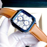 Buy Shop Fossil Inscription Multifunction Silver Dial Brown Leather Strap Watch for Men - BQ2658 USA Online