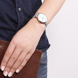 Buy Shop Fossil Jacqueline White Dial Light Blue Leather Strap Watch for Women - ES3821 USA Online