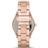 Buy Shop Fossil Boyfriend Multifunction Rose Gold Dial Rose Gold Steel Strap Watch for Women - ES3885 USA Online