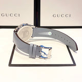 Buy Shop Gucci G Timeless Quartz Mother of Pearl Dial Blue Leather Strap Watch For Women - YA1264124 USA Online