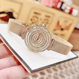 Buy Shop Guess Dream Quartz Gold Dial Gold Mesh Strap Watch For Women - GW0550L2 USA Online