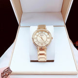 Buy Shop Guess Montage Quartz Gold Dial Gold Steel Strap Watch For Women - GW0588L1 USA Online