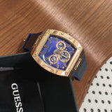Buy Shop Guess Phoenix Multifunction Blue Dial Blue Rubber Strap Watch for Men - GW0202G4 USA Online