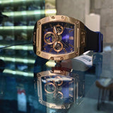Buy Shop Guess Phoenix Multifunction Blue Dial Blue Rubber Strap Watch for Men - GW0202G4 USA Online