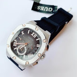 Buy Shop Guess Headline Chronograph Grey Dial Black Rubber Strap Watch for Men - GW0571G1 USA Online