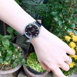 Buy Shop Coach Delancey Black Dial Black Leather Strap Watch for Women - 14502780 USA Online