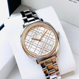 Buy Shop Michael Kors Nia Quartz Silver Dial Silver Steel Strap Watch For Women - MK3988 USA Online