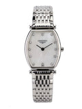 Longines La Grande Classique de Longines Tonneau White Dial Silver Steel Strap Watch for Women - L4.205.4.87.6