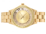 Buy Shop Marc Jacobs Henry Transparent Gold Dial Gold Steel Strap Watch for Women - MBM3338 USA Online
