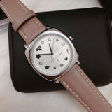 Buy Shop Marc Jacobs Mandy Silver Dial Brown Leather Strap Watch for Women - MJ1563 USA Online
