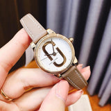Buy Shop Marc Jacobs Corie White Dial Brown Leather Strap Watch for Women - MJ1581 USA Online