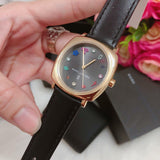 Buy Shop Marc Jacobs Mandy Black Dial Black Leather Strap Watch for Women - MJ1597 USA Online