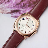 Buy Shop Marc Jacobs Mandy White Dial Brown Leather Strap Watch for Women - MJ1598 USA Online