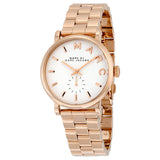 Buy Shop Marc Jacobs Baker White Dial Rose Gold Steel Strap Watch for Women - MBM3244 USA Online