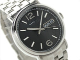 Buy Shop Marc Jacobs Fergus Black Dial Silver Steel Strap Watch for Men - MBM5075 USA Online