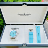 Maurice Lacroix Aikon Automatic Sky Blue Dial Silver Steel Strap Watch For Men - AI6008-SS00F-431-C