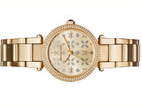 Buy Shop Michael Kors Parker Gold Dial Gold Steel Strap Watch for Women - MK6469 USA Online