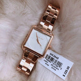 Buy Shop Michael Kors Lake Quartz White Dial Rose Gold Steel Strap Watch For Women - MK3645 USA Online