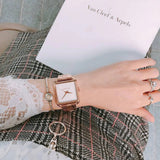 Buy Shop Michael Kors Lake Quartz White Dial Rose Gold Steel Strap Watch For Women - MK3645 USA Online