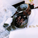 Buy Shop Michael Kors Runway Quartz Black Dial Black Steel Strap Watch For Women - MK6683 USA Online