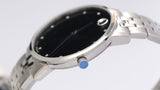 Buy Shop Movado Museum Classic Diamonds Black Dial Silver Steel Strap Watch for Men - 0607201 USA Online