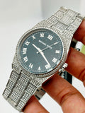 Buy Shop Michael Kors Channing Diamonds Black Dial Silver Steel Strap Watch for Women - MK6089 USA Online